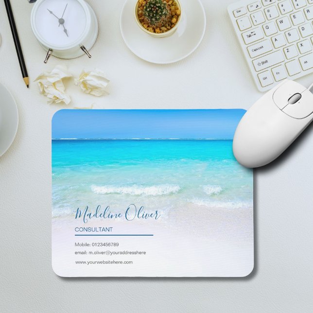  Blue Ocean Sea Sky Business Contact  Mouse Mat (Creator Uploaded)