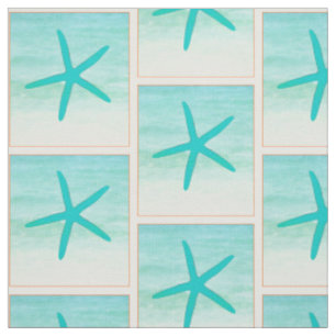 Blue Ocean Starfish Fabric
