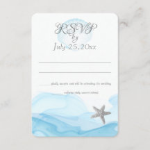 Blue Ocean Starfish Tropical Beach Wedding