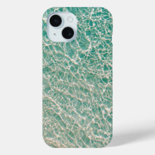 Blue Ocean Summer Beach Waves  iPhone 15 Case