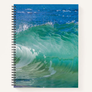 Blue Ocean Summer Beach Waves Notebook