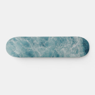Blue Ocean Summer Beach Waves  Skateboard