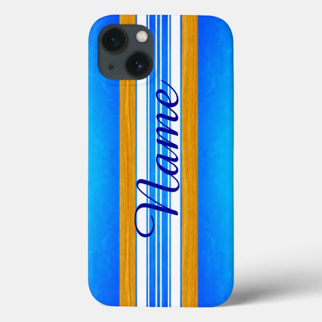 Blue Ocean Surfboard Case-Mate iPhone Case (Back)