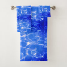 Blue Ocean Swirl Dreams Towel Set