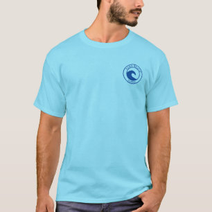 Blue Ocean Wave Circle Design Vero Beach T-Shirt