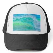 Blue Ocean Wave Surf Trucker Hat