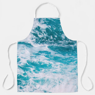 Blue Ocean Waves Apron