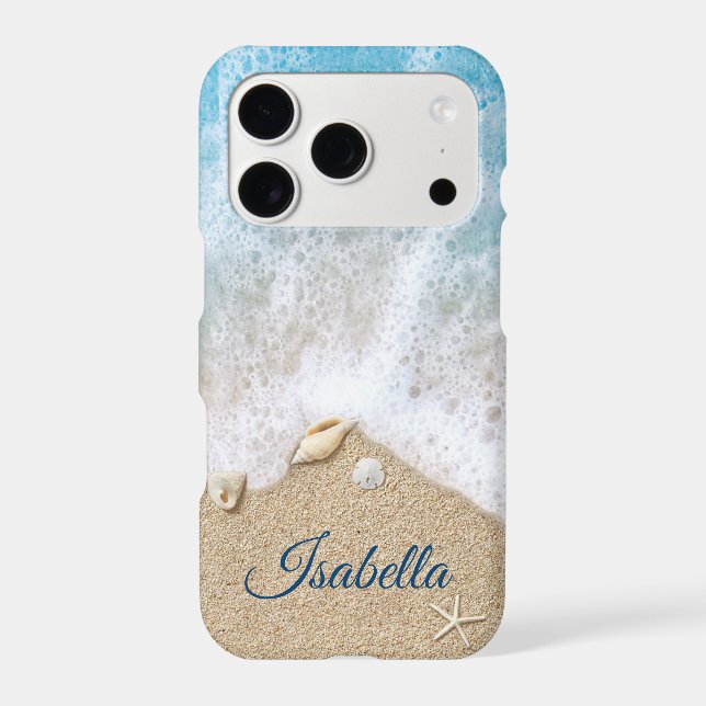 Blue Ocean Waves & Beach Sand (Back)