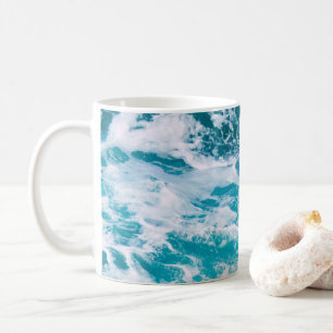 Blue Ocean Waves Coffee Mug