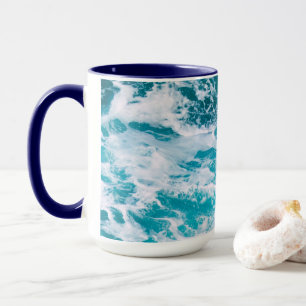 Blue Ocean Waves Mug