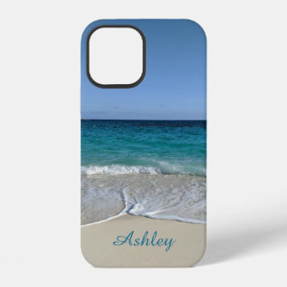 Blue Ocean waves on a Caribbean beach V2 iPhone 12 Case