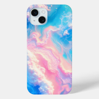 Blue Ocean Waves Pink Summer Sea Beach Turquoise  iPhone 15 Mini Case