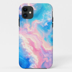 Blue Ocean Waves Pink Summer Sea Beach Turquoise iPhone 11 Case