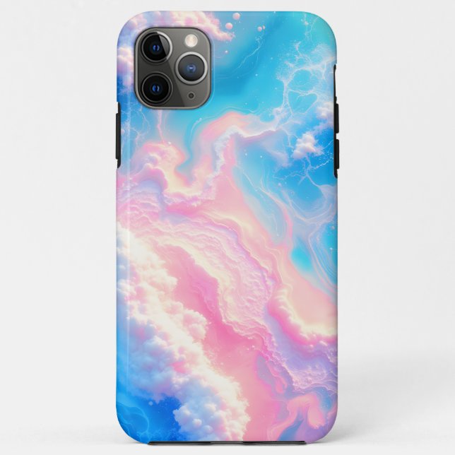 Blue Ocean Waves Pink Summer Sea Beach Turquoise  Case-Mate iPhone Case (Back)