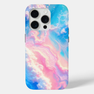 Blue Ocean Waves Pink Summer Sea Beach Turquoise  iPhone 15 Pro Case