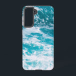 Blue Ocean Waves Samsung Galaxy Case<br><div class="desc">Crashing blue ocean waves creating natures patterns. Summer beach vibes in Hawaii,  the Mediterranean and other seaside destinations. Perfect home decor design or gift for a special occasion.</div>