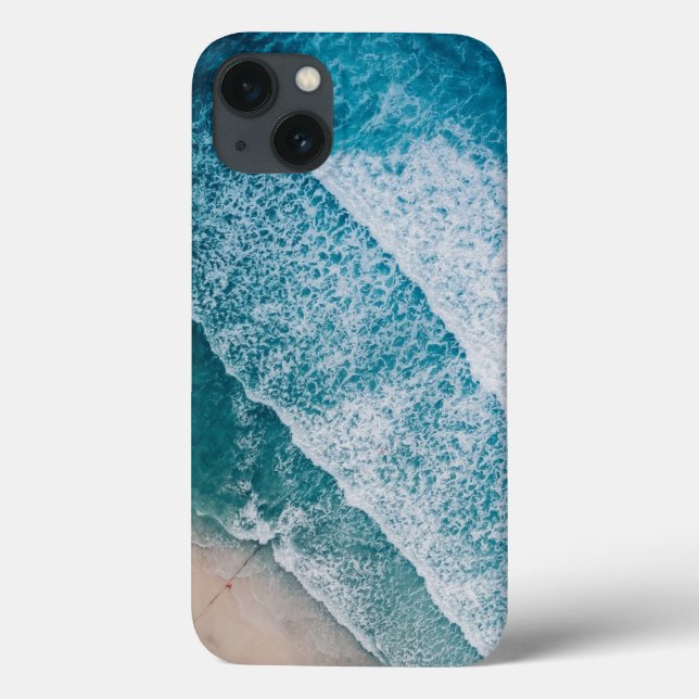 Blue Ocean Waves Sandy Beach Case-Mate iPhone Case (Back)