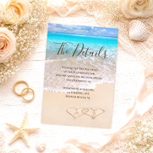 Blue Ocean Waves Tropical Beach Wedding