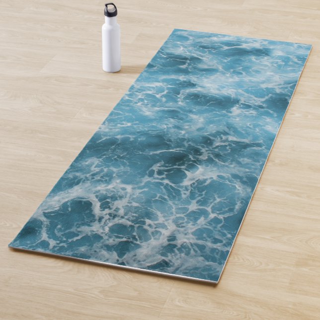Blue Ocean Waves Yoga Mat (In Situ)