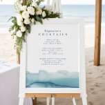 Blue Ocean Wedding Signature Cocktail Menu Sign<br><div class="desc">Blue Ocean Wedding Signature Cocktail Menu Sign</div>