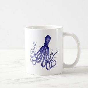 Blue Octopus 5 Coffee Mug
