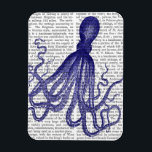 Blue Octopus 5 Magnet<br><div class="desc">Coastal & Tropical</div>
