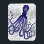 Blue Octopus 5 Magnet<br><div class="desc">Coastal & Tropical</div>