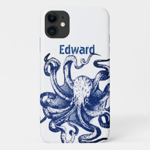 Blue Octopus iPhone 11 Case