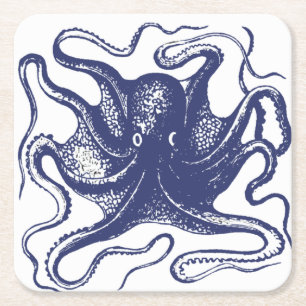 Blue Octopus Coaster