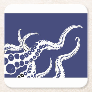 Blue Octopus Coasters