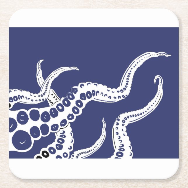 Blue Octopus Coasters (Front)