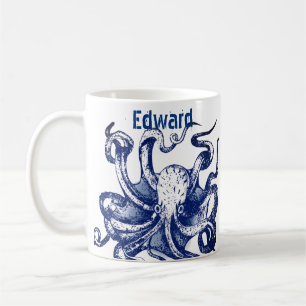Blue Octopus Coffee Mug