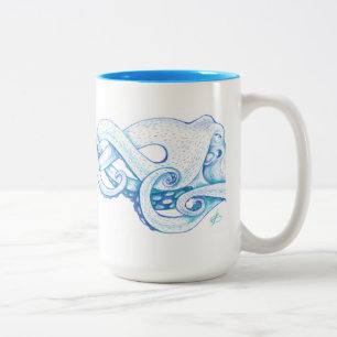 Blue Octopus Coffee Mug