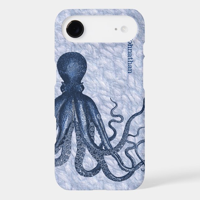 Blue Octopus iPhone 7 Case (Back)