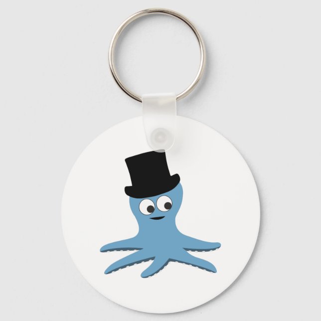Blue Octopus Key Ring (Front)