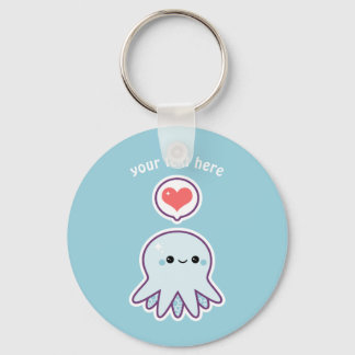 Blue Octopus Key Ring