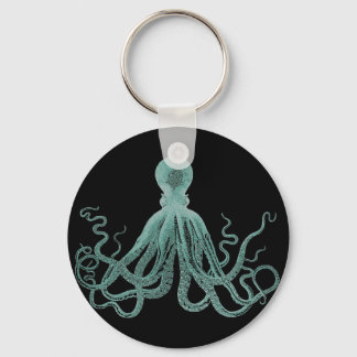 Blue Octopus Keychain