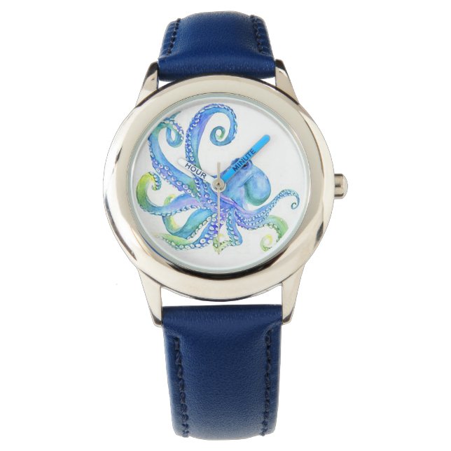 “Blue Octopus” Kid’s Watch (Front)