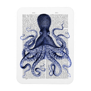 Blue Octopus Magnet