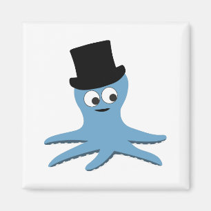 Blue Octopus Magnet