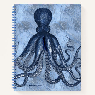 Blue Octopus Notebook