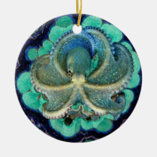 Blue Octopus Ornament
