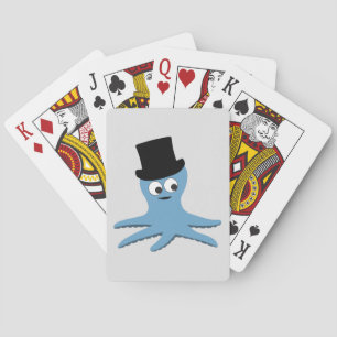 Blue Octopus Playing Cards