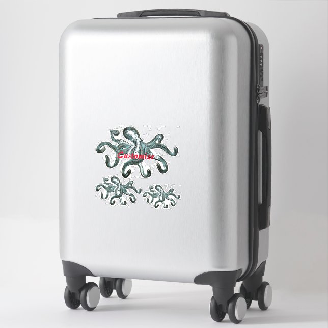 Blue Octopus Thunder_Cove  (Suitcase)