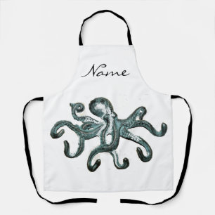Blue Octopus Thunder_Cove Apron