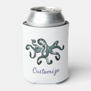 Blue Octopus Thunder_Cove Can Cooler