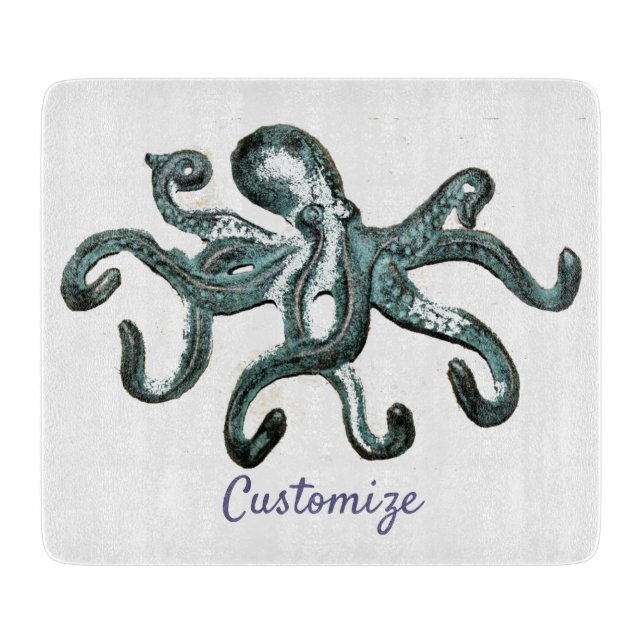 Blue Octopus Thunder_Cove  Cutting Board (Front)