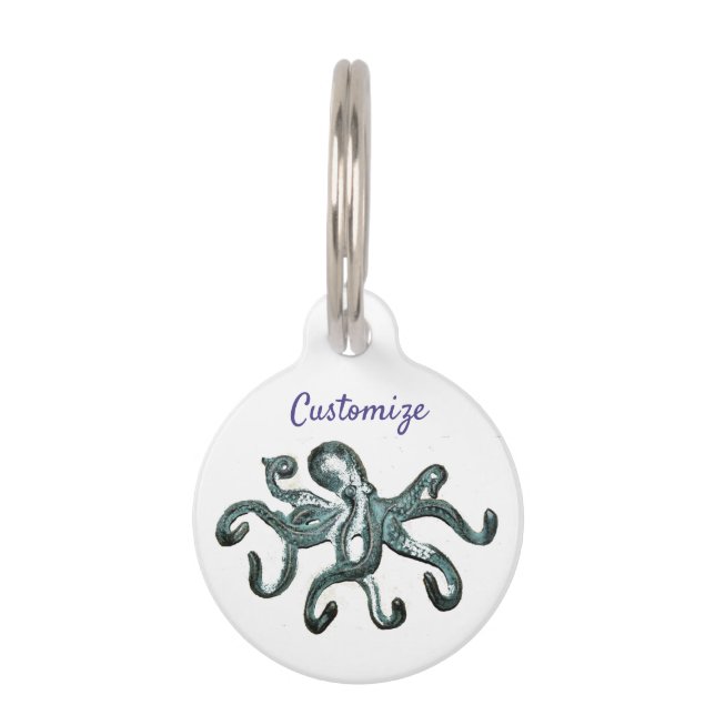 Blue Octopus Thunder_Cove  Pet Tag (Front)