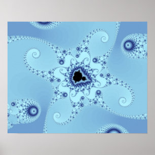 Blue Octopuses Poster