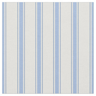 Blue & Off-White Stripes Fabric